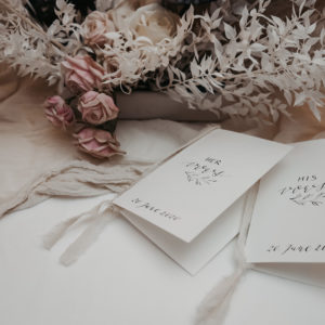 His Her vows Ehegelübte personalisiert