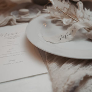 Gastgeschenk Name Schriftband für Hochzeiten und Events